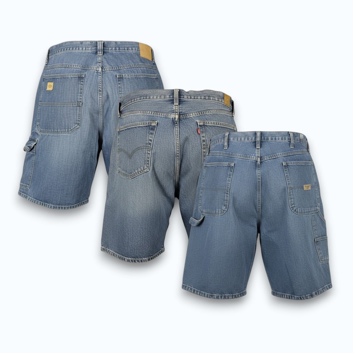 Levi Lee Wrangler Denim Shorts Bundle of 10 - Grade A
