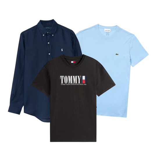 SUMMER DROP 50x Pièces Tee-shirt & Polo Ralph Lauren / Lacoste / Tommy Hilfiger (48H DISPATCH)