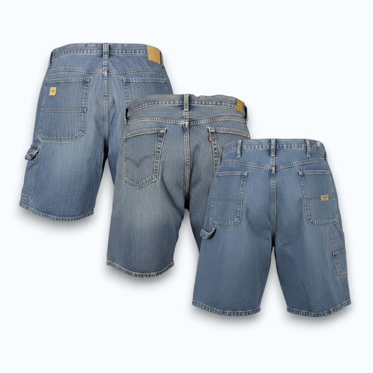Levi Lee Wrangler Denim Shorts Bundle of 10 - Grade A