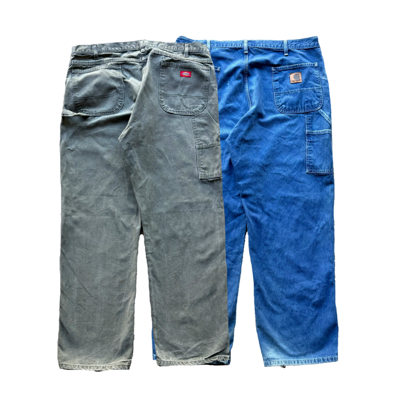Lot de pantalons workwear vintage Carhartt et Dickies – Grade B