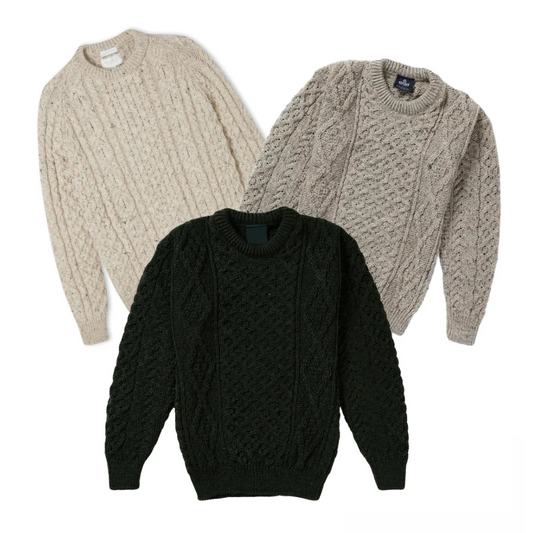 Précommande 40x Pièces Pull en laine style Fisherman vintage