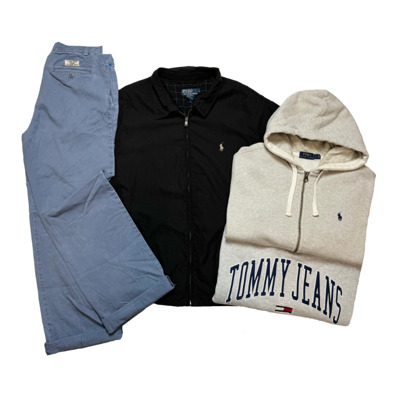 Lot premium de vêtements Ralph Lauren et Tommy Hilfiger mixtes