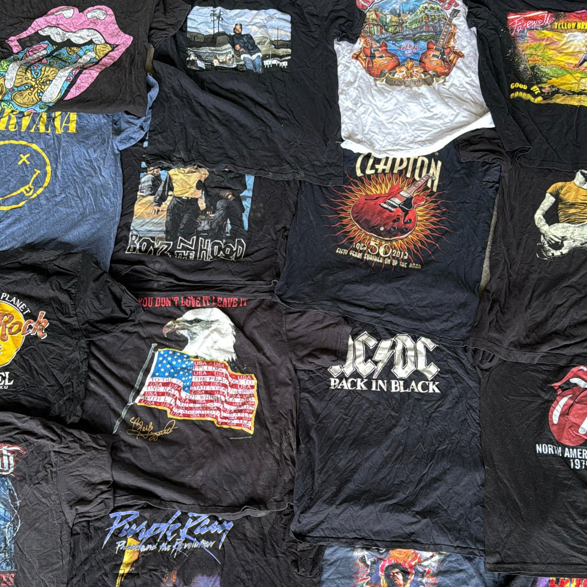 Mix 50x Pièces Tee-shirts Music/Rock/Printed USA - United Vintage United Vintage 