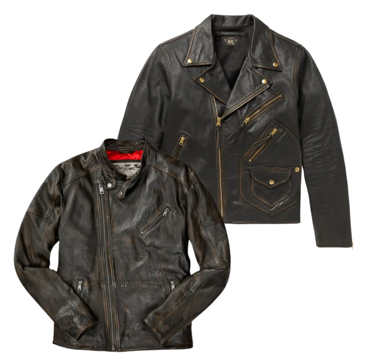 Mix 10 kg vestes biker en cuir vintage – parfait pour une sélection premium à revendre