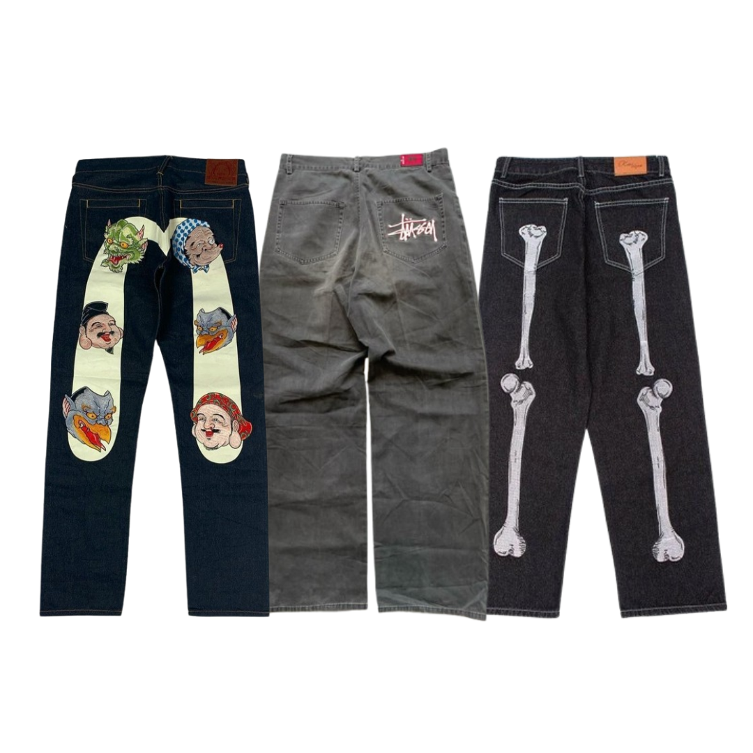 Précommande 30 pièces de pantalons baggy imprimés – United Vintage