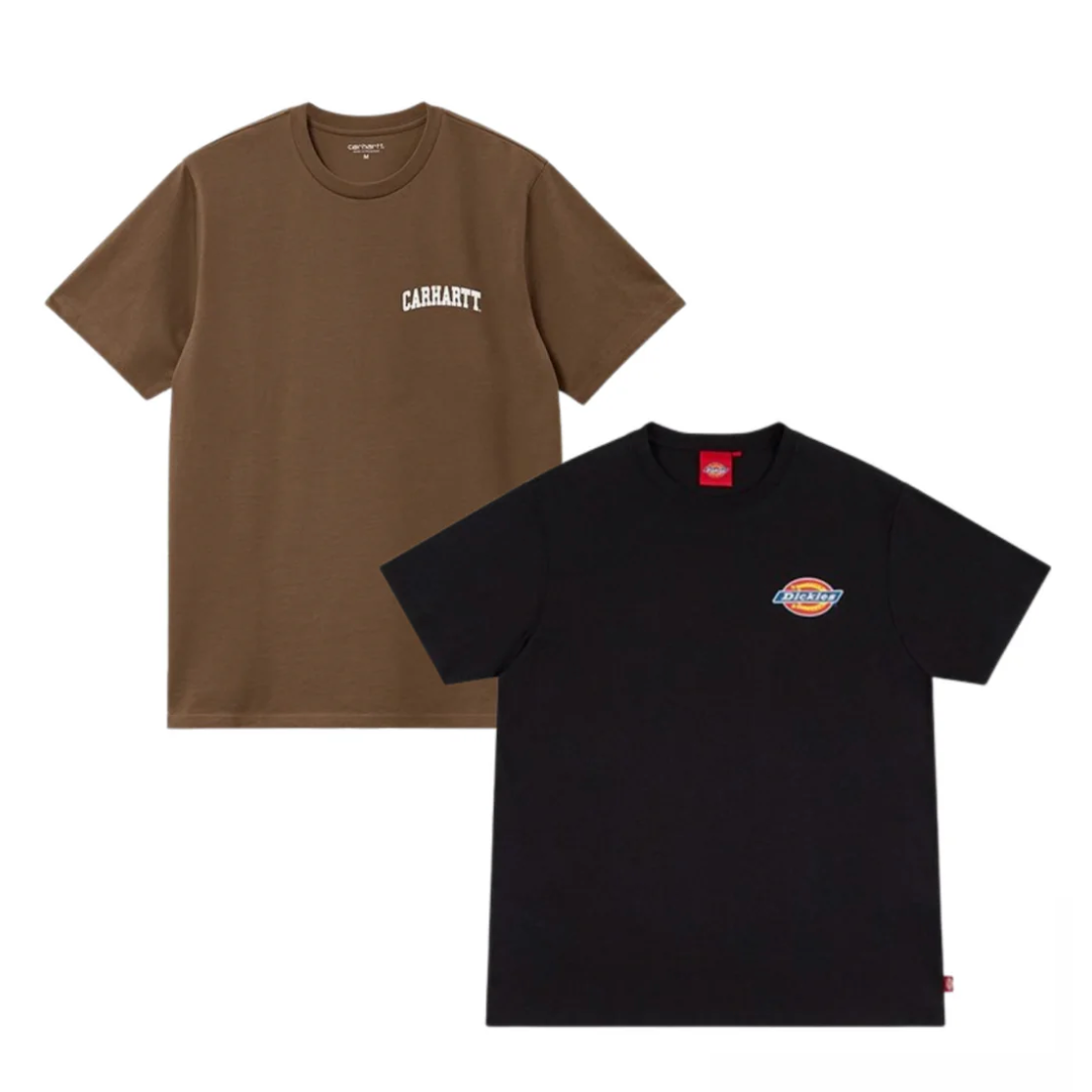 Précommande 30x Pièces Tee-shirts vintage Carhartt & Dickies