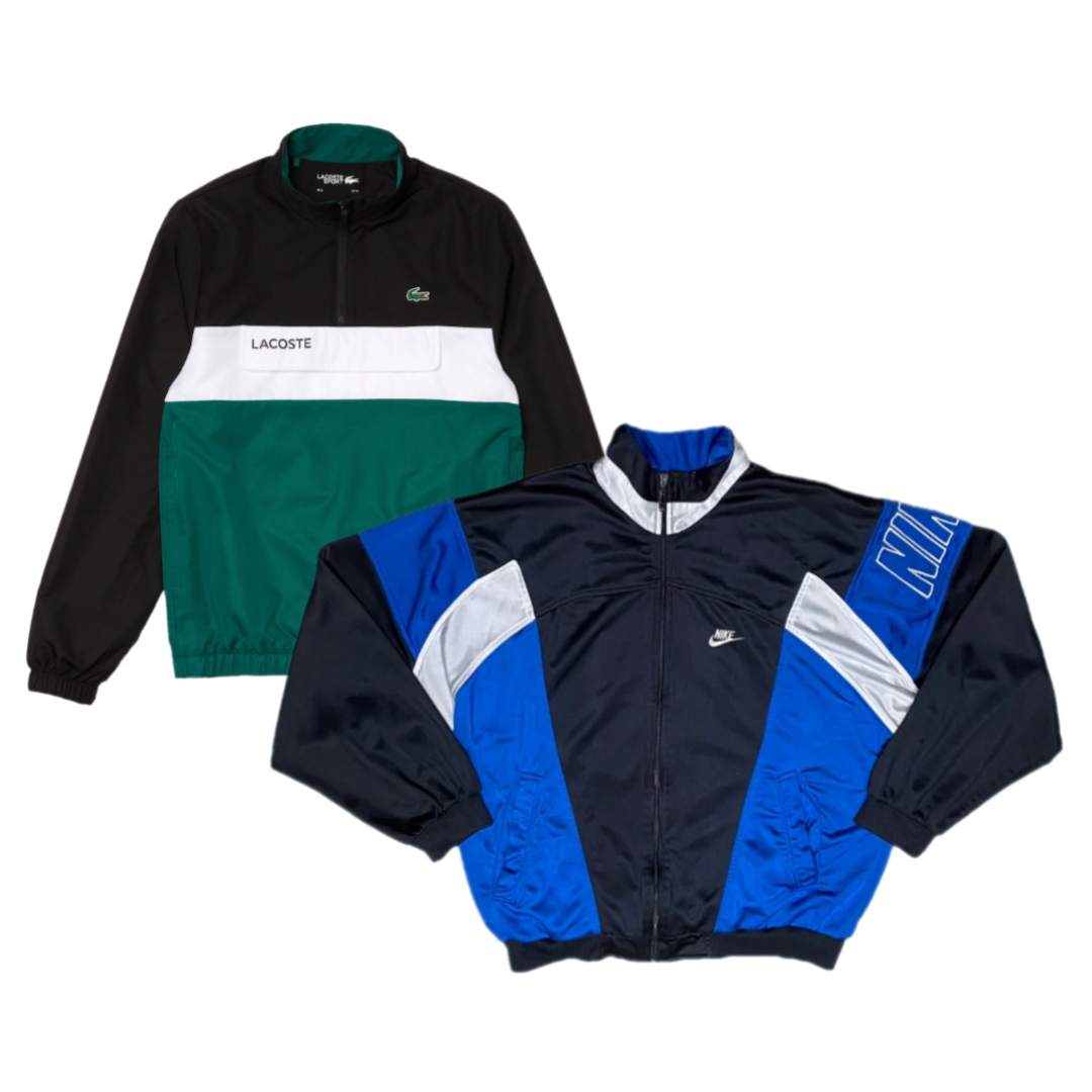 Précommande 40x Pièces Track Tops vintage de grandes marques