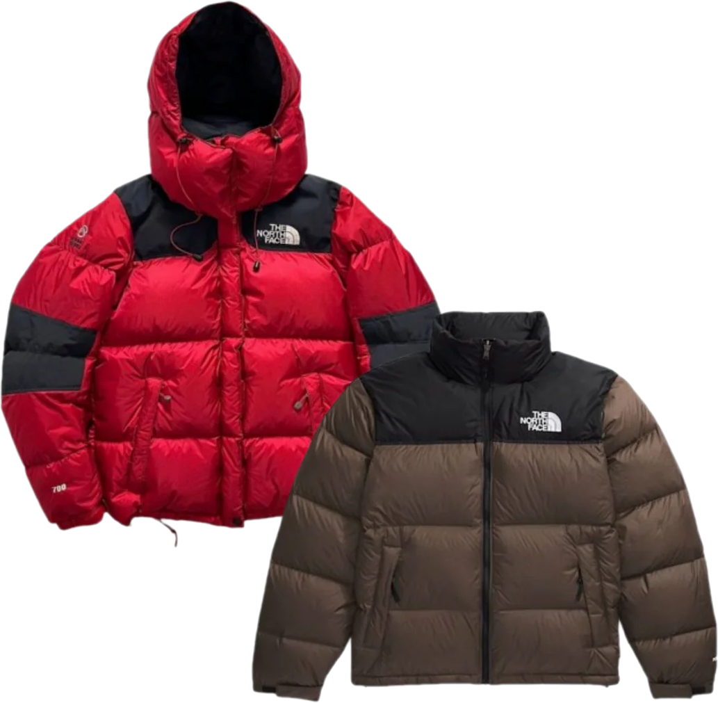 Précommande 5x Doudounes Puffer vintage The North Face modèle Nuptse