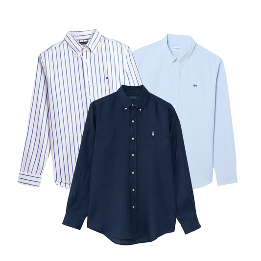 SUMMER DROP 25x Pieces Chemise Ralph Lauren / Lacoste / Tommy Hilfiger (48H DISPATCH)