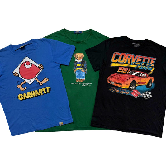Lot de t-shirts vintage Carhartt, Polo Bear, Corvette – United Vintage