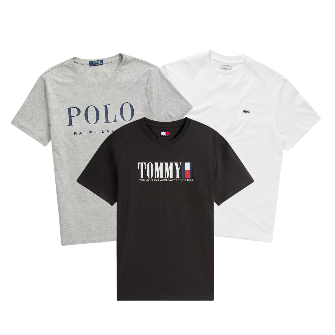 SUMMER DROP 50x Pièces Tee-shirt & Polo Ralph Lauren / Lacoste / Tommy Hilfiger (48H DISPATCH)